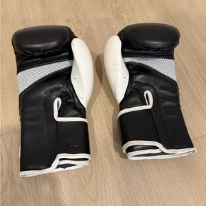 Black and White Boxing Gloves - Pair